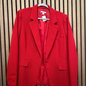 Red Blazer Jacket